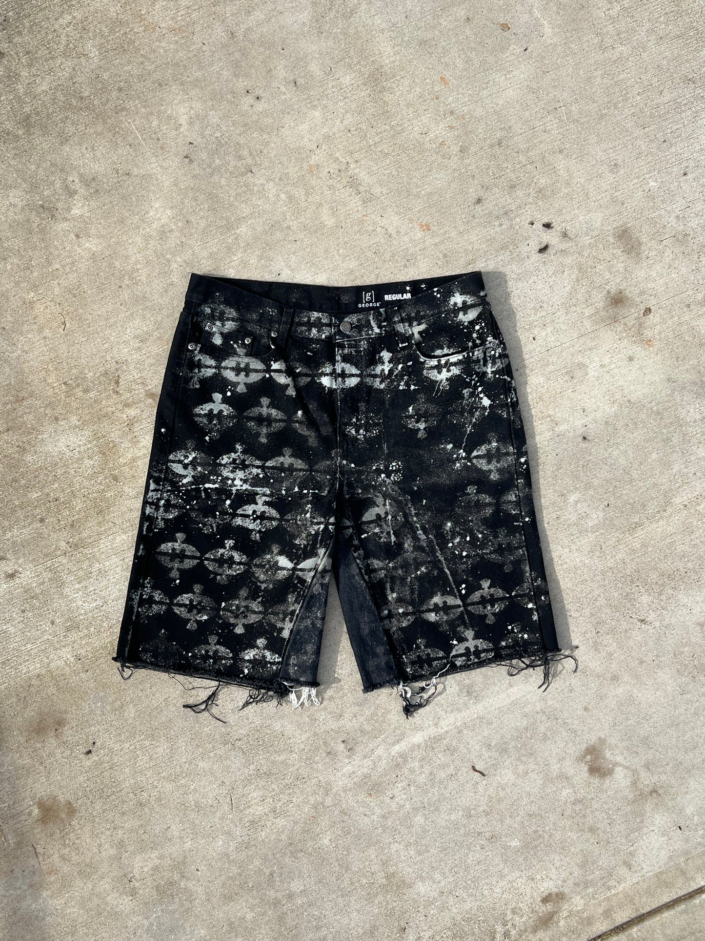 1/1 Bleached Denim Shorts – #04